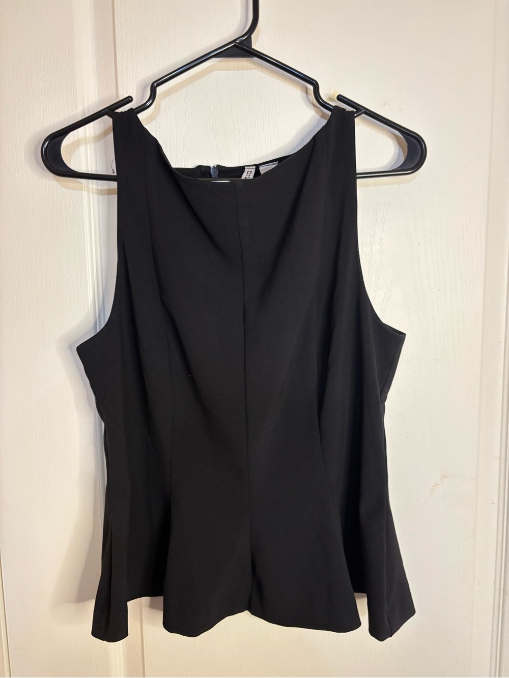 H&M Black Sleeveless Peplum Camisole